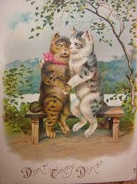 Vintage Cats Postcard Cat Art Cats Illustration Vintage Cat