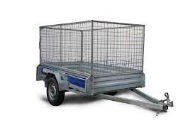 cheap car trailer rental flat deck caged furniture trailer hire