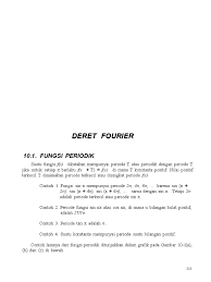•dari grafik fungsi trigonometrik dapat dilihat bahwa: Bab10 Deret Fourier