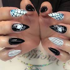 Black & color nail designs. 50 Stunning Black And White Nail Designs That Are Easy To Create In 2020
