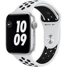 Купите apple watch по низкой цене с доставкой до дома или офиса. Apple Watch Nike Series 6 44 Mm Aluminium In Silber Mit Platin Schwarzem Nike Sportarmband Smartwatch Alza De