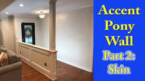 How to build a pony wall room divider. Accent Pony Half Stub Wall Part 1 Framing Youtube