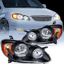 Composite Headlight Housing Pair (Black)