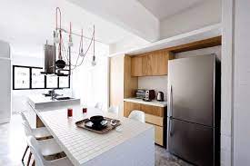 5 Ways And Ideas For Customising A Kitchen Island With An Integrated Dining Table Perfect For Ope Home Decor Kitchen Kitchen Design Minimalist Interior Design