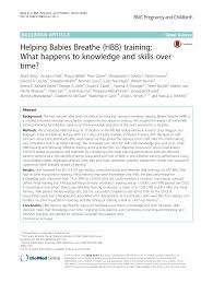 Pdf Helping Babies Breathe Hbb Training What Happens To