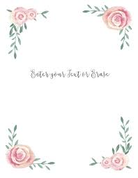 Free Editable Printable Backgrounds Free Floral Printables Floral Printables Flower Printable