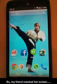 Cracked Phone Screen Chuck Norris Broken Phone Broken Phone Screen