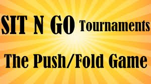 The Push Fold Game In Sit N Gos Smart Poker Study