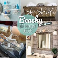 If you have lovely tiled walls and floors in the bathroom, you want decor ideas that will make them stand out. 1000 Ideas About Beach Themed Bathrooms On Pinterest Beach Beach Theme Decor Beach Theme Bathroom Decor Kids Beach Bathroom