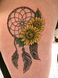 12 Dreamcatcher Tattoos You May Love Pretty Designs Sunflower Tattoos Tattoos Tattoo Sunflower