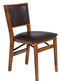 Thankfully, folding chairs and gazebos have been invented. Stakmore Upholstered Back Wood Vinyl Padded Folding Chair Wayfair