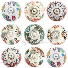 Cupboard handles are some of the small details that add the most important finishing touches to your home, whether you're looking for kitchen cabinet handles, wardrobe handles or storage cabinet handles, we've got it. Shabby Chic Ceramic Door Knobs Handmade In India Decorative Drawer Cabinet Knobs Eyes Of India
