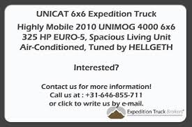 Thanks anyone everyone for thoughtful answers. Unimog 6x6 Expedition Truck Expedition Truck Brokers