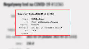 Darmowy dokument gwarantuje, że wyniki testów czy świadectwa. Handel Falszywymi Certyfikatami Szczepien I Testow W Kierunku Sars Cov 2 Kwitnie Prawo