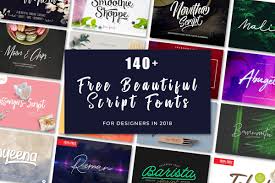 We're amazed at the number, and quality, of free fonts available today. 150 Free Beautiful Script Fonts For Designers In 2020 Creativetacos
