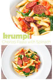 Chorizo Pasta With Tomatoes And Spinach Recipe Cooked Pasta Recipes Easy Pasta Recipes Best Pasta Recipes