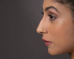 Nose Stud, Nose Piercing, Tragus Earring, Cartilage Earring, Helix Earring,  Unique Nose Stud, Nose Screw, 14K Nose Stud, Indian Piercing