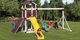 Outdoor games help to increase the skills, body strength, and development of your kids. The Best Playset For A Small Yard Small Backyard Swing Sets For 2020