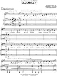 The Sheet Music To Seventeen From Heathers Clarinet Sheet Music Flute Sheet Music Violin Sheet Music