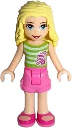 LEGO Friends Liza Dark Pink Shorts • Minifig frnd203 • SetDB