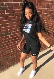 Black Biker Shorts Outfit Ideas Chocolategoddess Outfit Ideas Chocolategoddess Ideas Outfit Outfits For Teens Black Girl Outfits Cute Swag Outfits