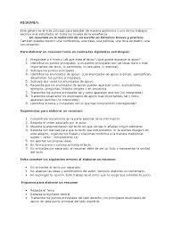 En la introducción, se nombra el título del texto, el autor, el. Como Elaborar Un Resumen De Trabajo