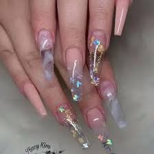 Not just for manicures, clear nail varnish has purposes that extend way beyond beauty. 133 Gorgeous Clear Nail Designs To Inspire You 8 Modern House Design Coffin Nails Designs Fall Acrylic Nails Acrylic Nail Designs