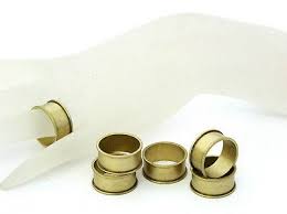 Raw Brass Ring Blanks 3 8 Wide Size 9 With Channel Pkg Of 6 Ebay