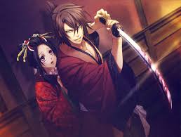 Hakuouki Shinsengumi Kitan Okita And Chizuru Anime Manga Anime Anime Guys