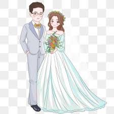 Hand Painted Wedding Bride And Groom Couple Marry Character Illustration Png Transparent Clipart Image And Psd File For Free Download Wedding Drawing Hand Painted Wedding Wedding Illustration