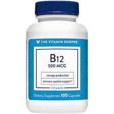 Check spelling or type a new query. Vitamin B12 Supplements B12 500 Mcg 100 Capsulesl The Vitamin Shoppe