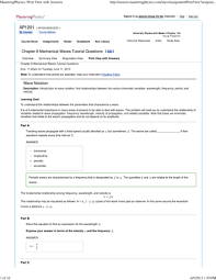 Like the speed of any object, the speed of a wave refers to the distance that a crest (or trough) of a wave but what factors affect the speed of a wave. Chapter 8 Tutorials Studocu