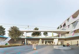 Groupe Scolaire Limeil Brevannes Parc Architectes Concours 2019 C Parcarchitectes Perspective Artefactorylab Architecte Groupe Scolaire Parc
