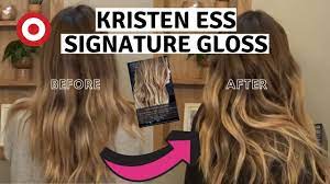 But ess isn't taking any chances. New At Target Kristin Ess Hair Gloss Before After Hair Gloss Kristen Ess Hair Kristin Ess