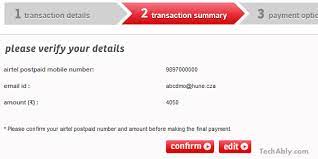 Just go this link and pay your airtel bill online: How To Pay Airtel Postpaid Bills Online
