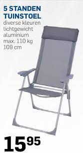 tuin standenstoel folder aanbieding bij action details