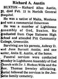 Dare Co., NC Obituaries