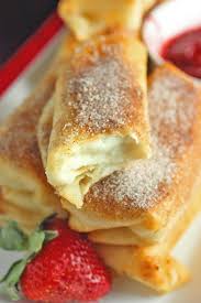 Fried Cheesecake Roll Ups Brown Sugar Fried Dessert How Sweet Eats Yummy Food