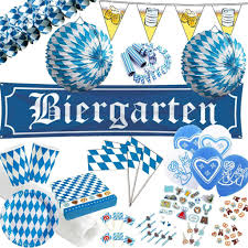 Oktoberfest Deko Partyset Komplett Fur 16 Personen Partydeko Partyartikel Fur Mottopartys Im Fixefete De Shop Kaufen