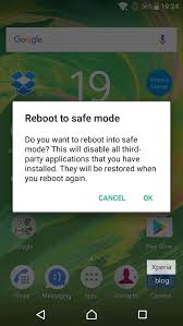 Dec 11, 2019 · the easiest way to turn off safe mode is to simply restart your device. How To Boot Your Sony Xperia Into Safe Mode Xperia Blog