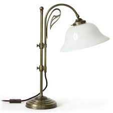 Typische Jugendstil Bogen Tischleuchte Mit Glockenschirm Und