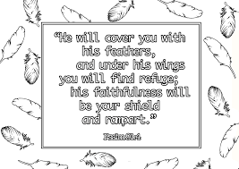 Free, printable mandala coloring pages for adults in every design you can imagine. Printable Coloring Pages Psalm 91 4 Underbart Skapad