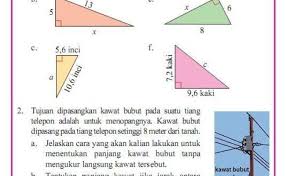 Perhatikan penerapan teorema pythagoras pada bangun datar dan home. Soal Kreatif Materi Phytagoras Kelas Viii Jawabanku Id