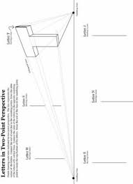 Two Point Perspective Letters Point Perspective Perspective Lessons Perspective