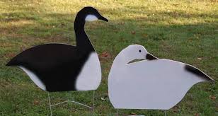 Black And White Silhouette Goose Decoys Pin On Corrugated Plastic Ideas