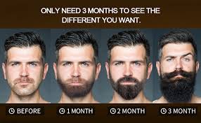 Bleaching facial hair is effective for as long as the hair above the surface of the skin (the hair that has been bleached) exists. Amazon Com Beard Growth Oil With Biotin Caffeine For Men Beard Growth Serum Stimulate Beard Growth Promote Hair Regrowth Facial Hair Treatment Full Longer Masculine Thick Male Beard Gift Beauty