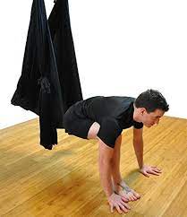 Multiple link is black 1 inch webbing with sewn loops. Amazon Com Dasking Premium Aerial Yoga Hammock Kit Flying Yoga Silk Kit Black Sports Outdoors