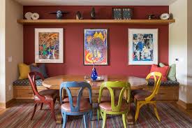 The vintage dining chairs in natural wood finish uniquely decorate the room which makes it so inspiring to copy. 17 Outstanding Eclectic Dining Room Designs You Ll Love