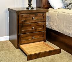 Plans include materials, tools, and cut list as well as dimensions, and 3d diagram models. Nightstand With Secret Compartment