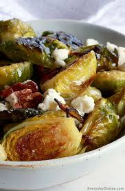 Roasted Brussels Sprouts With Feta Side Dish Recipe Feta Recipes Recipes Sprout Recipes